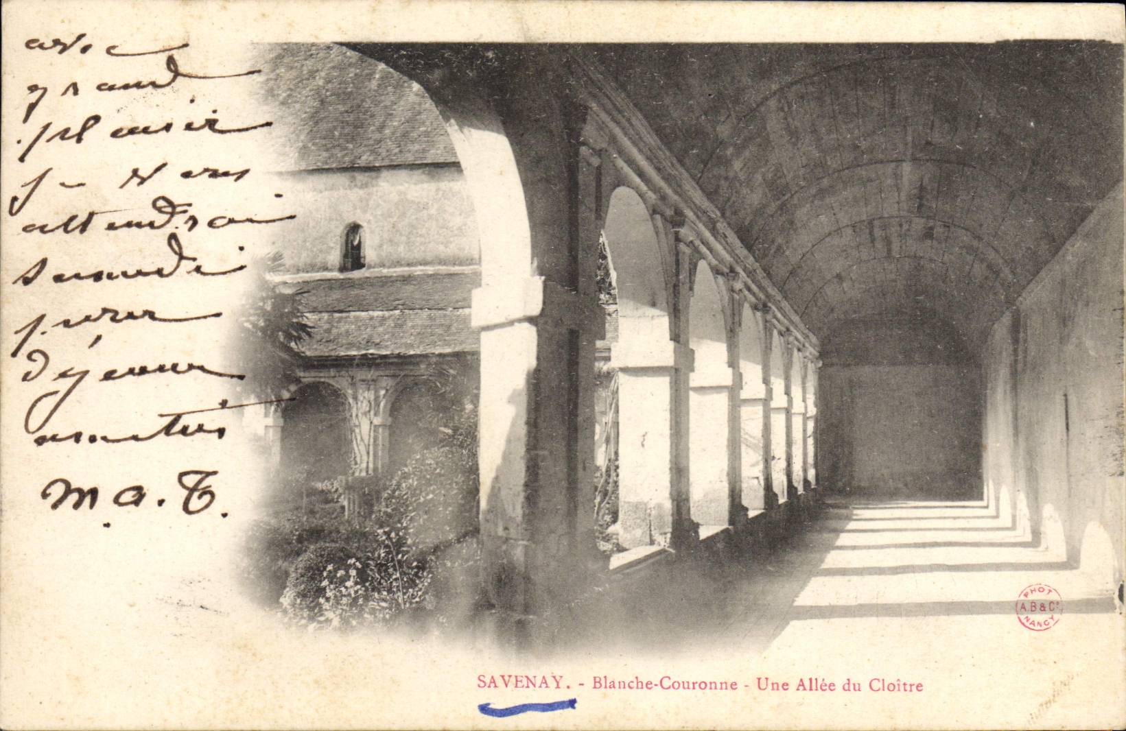 CPA Savenay Blanche Couronne Une Allee du Cloitre