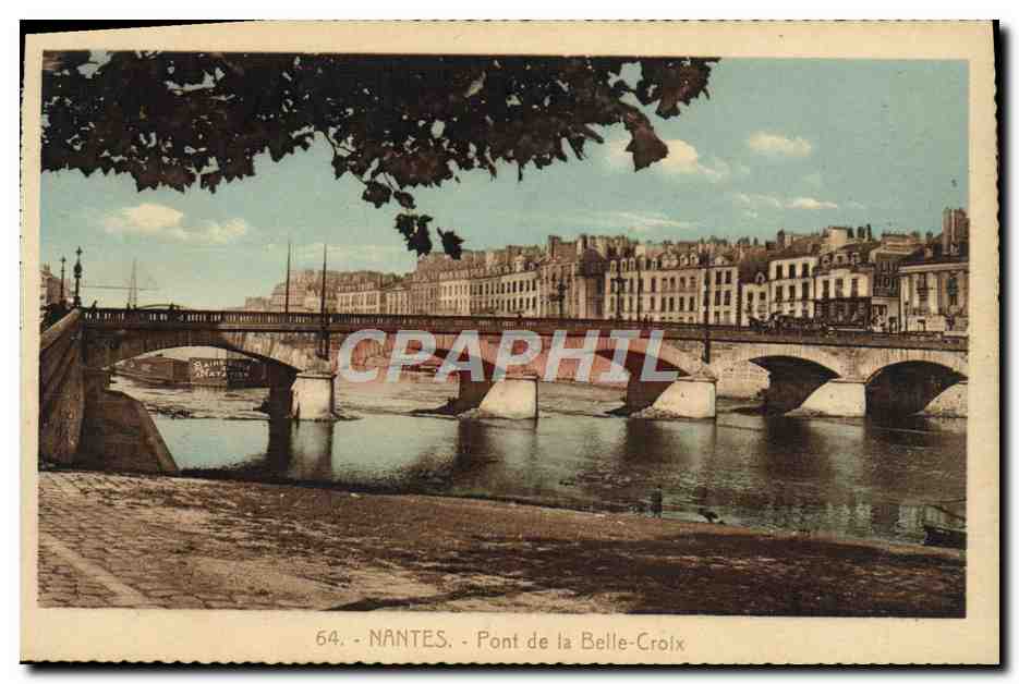 CPA Nantes Pont de la Belle Croix