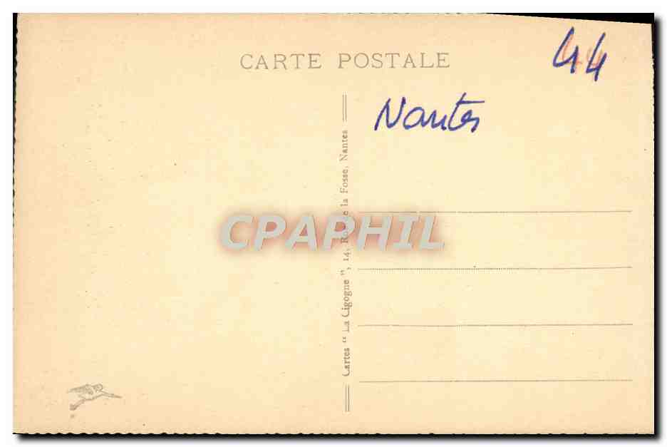 CPA Nantes Pont de la Belle Croix — Verso