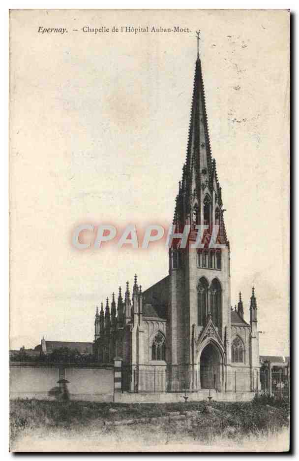 CPA Epernay Chapelle de L'Hopital Auban Moet