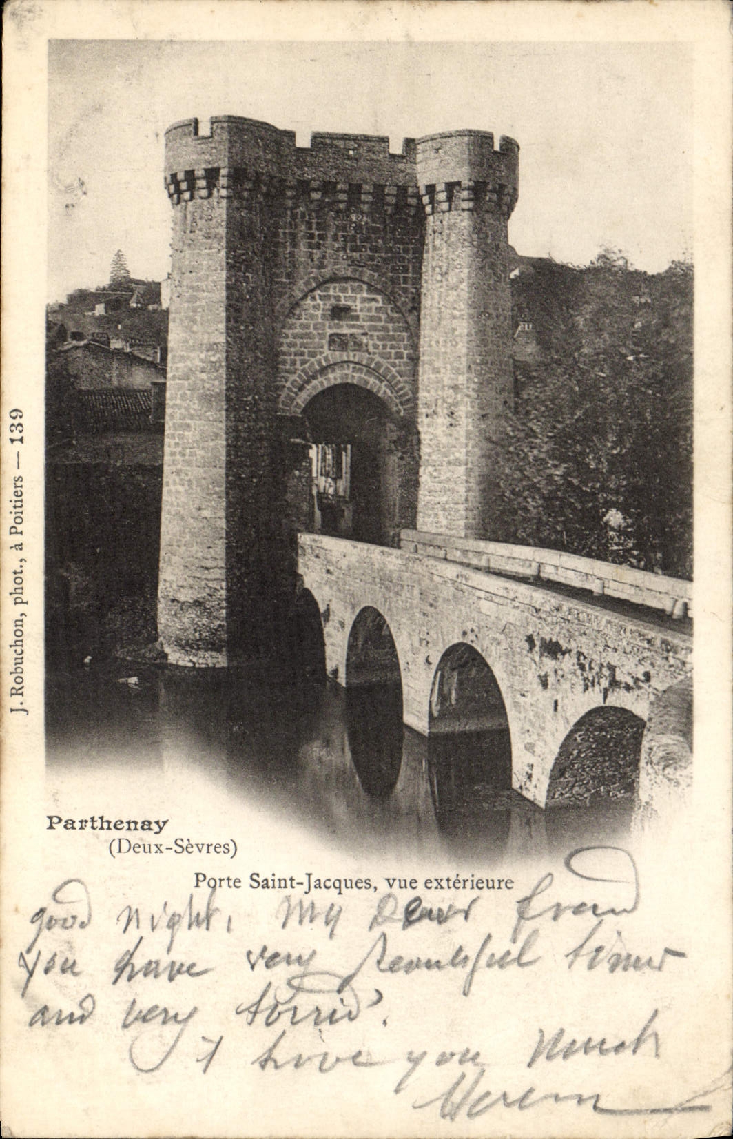 CPA Parthenay Porte Saint Jacques Vue Exterieure