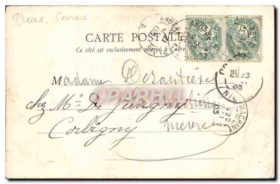 CPA Parthenay Porte Saint Jacques Vue Exterieure — Rückseite
