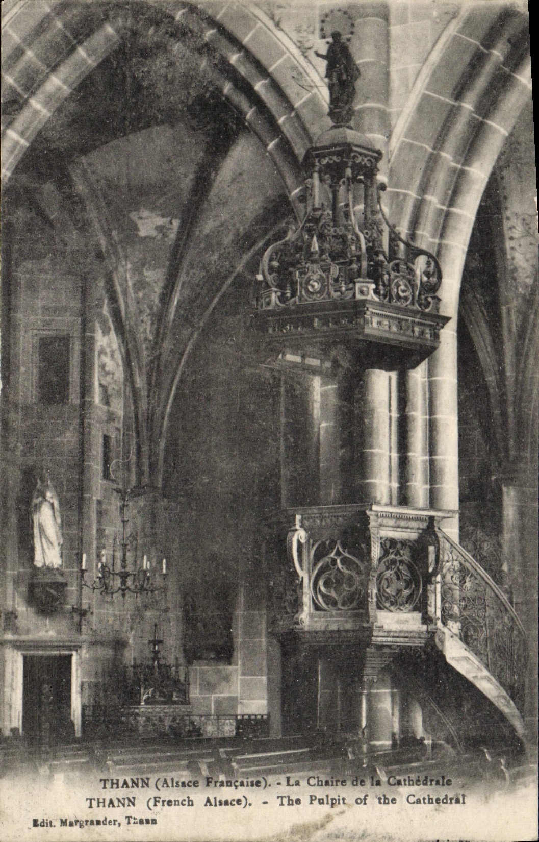 CPA Thann La Chaire de la Cathedrale