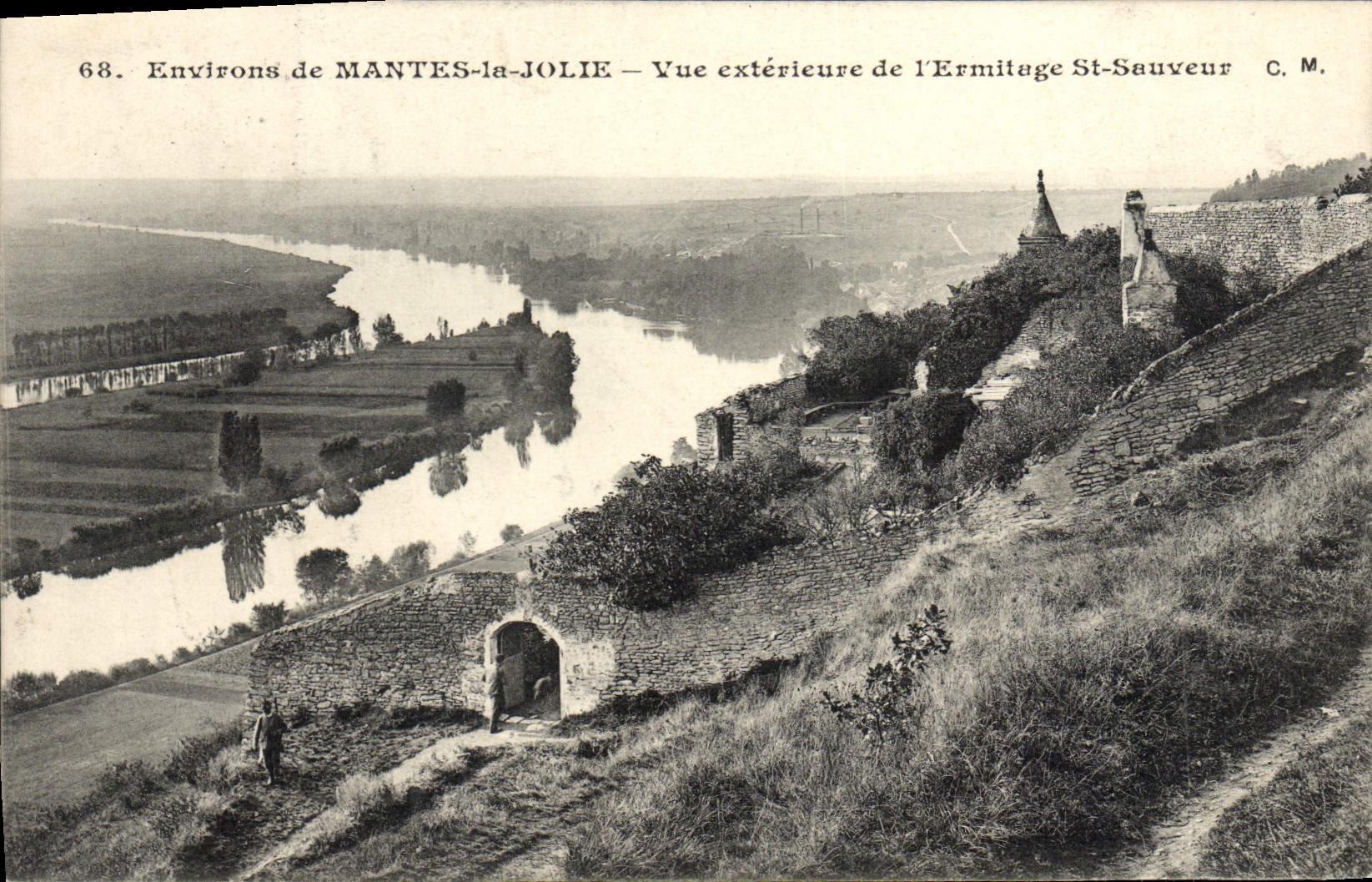 Environs de MANTES-la-JOLIE — Vue extérieure de l'Ermitage St-Sauveur — C. M.