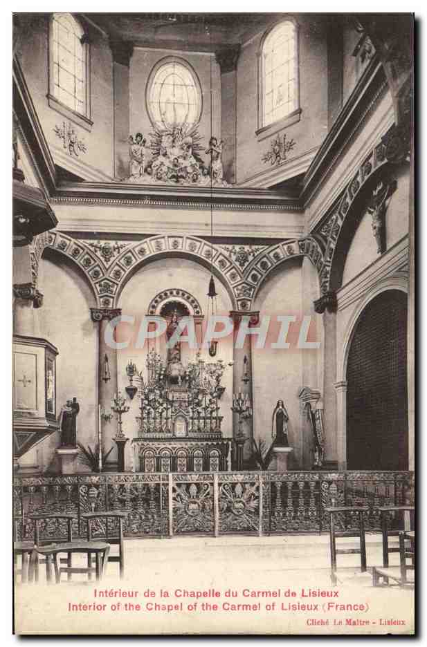 CPA Interieur de la chapelle du carmel de Lisieux 