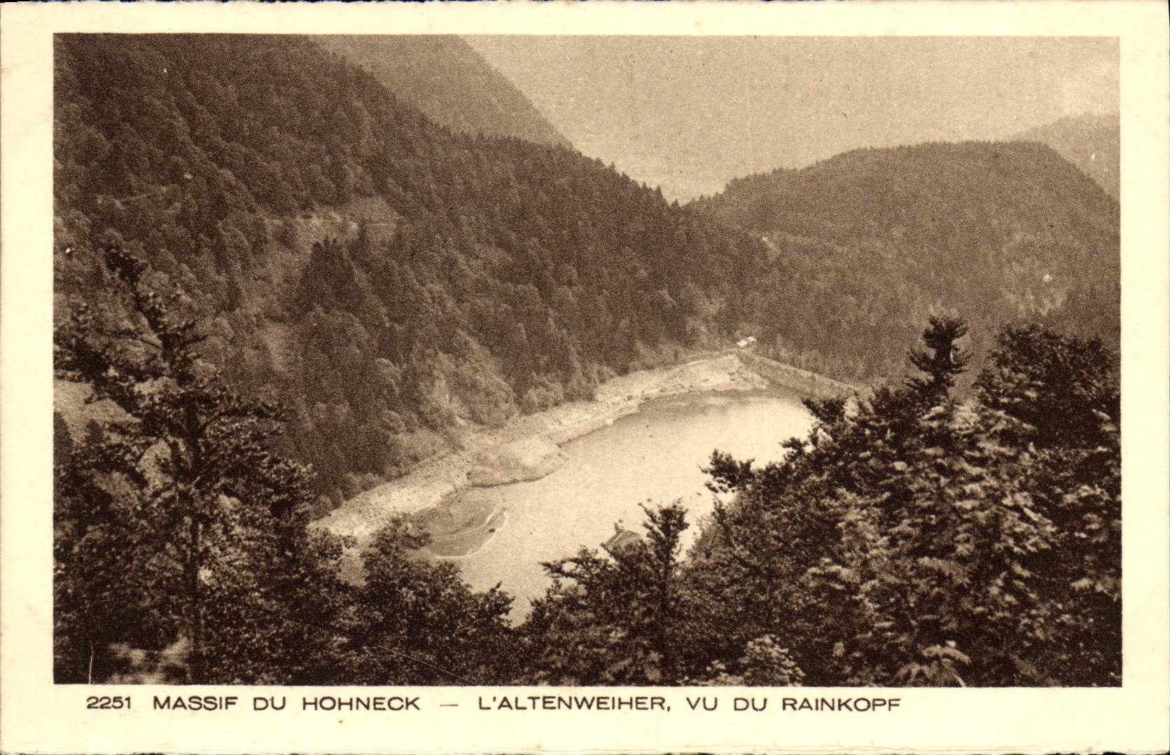 Massif du Hohneck — L'Altenweiher, von Rainkopf aus gesehen — Sammlung L'Alsace, n°2251