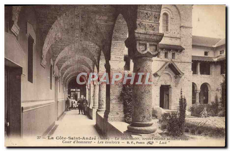 La Côte-Saint-André (Isère) - Le Séminaire, recueillement sanatorium - Les couloirs - B.F., Paris « Lux »