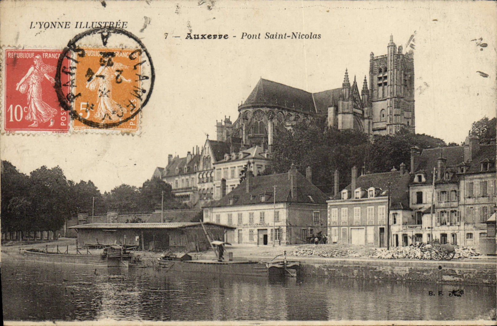 CPA Auxerre Pont Saint Nicolas