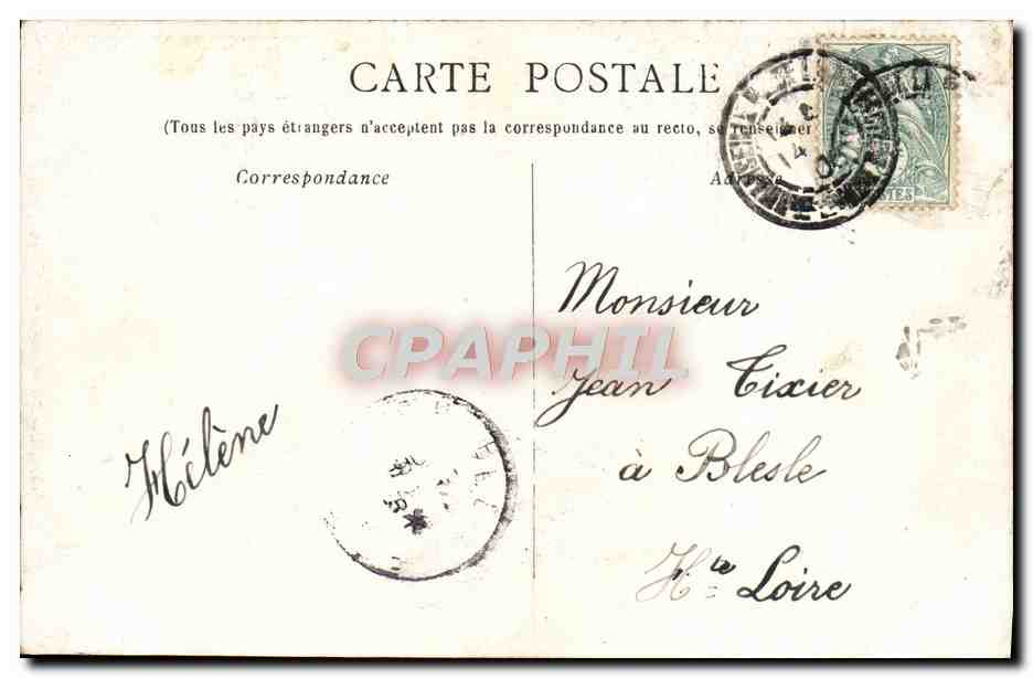 CPA Marseille La Rade Bateau — Verso