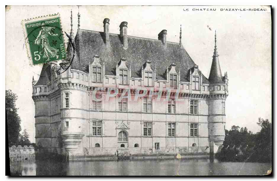 CPA Le chateau d'Azay le Rideau