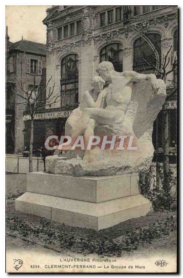 CPA Clermont Ferrand Le Groupe de Marx