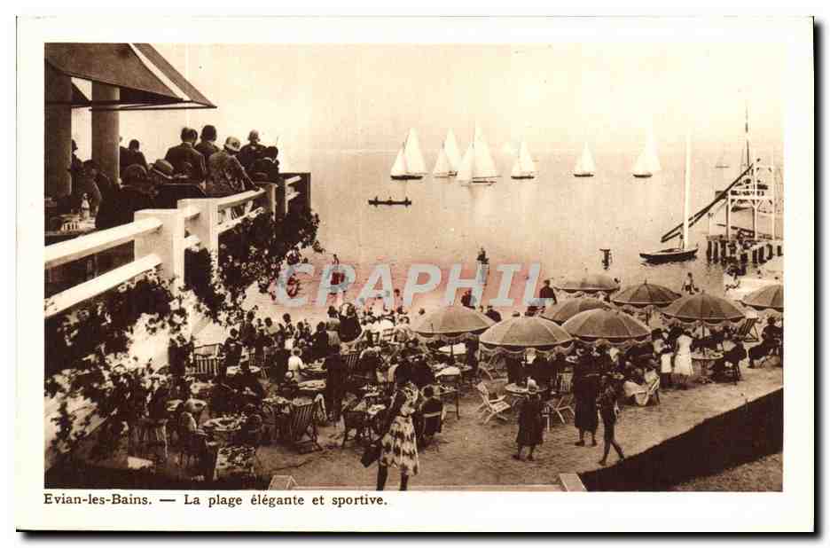 CPA Evian les Bains La Plage 