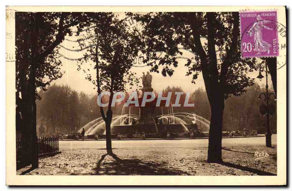 Aix-en-Provence — Die Grande Fontaine — Verleger Rella, Nr. 1.002
