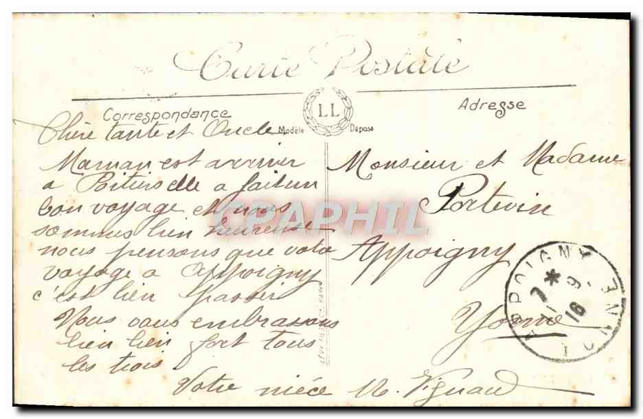 Poitiers — La Préfecture — LL, n°124 — Verso