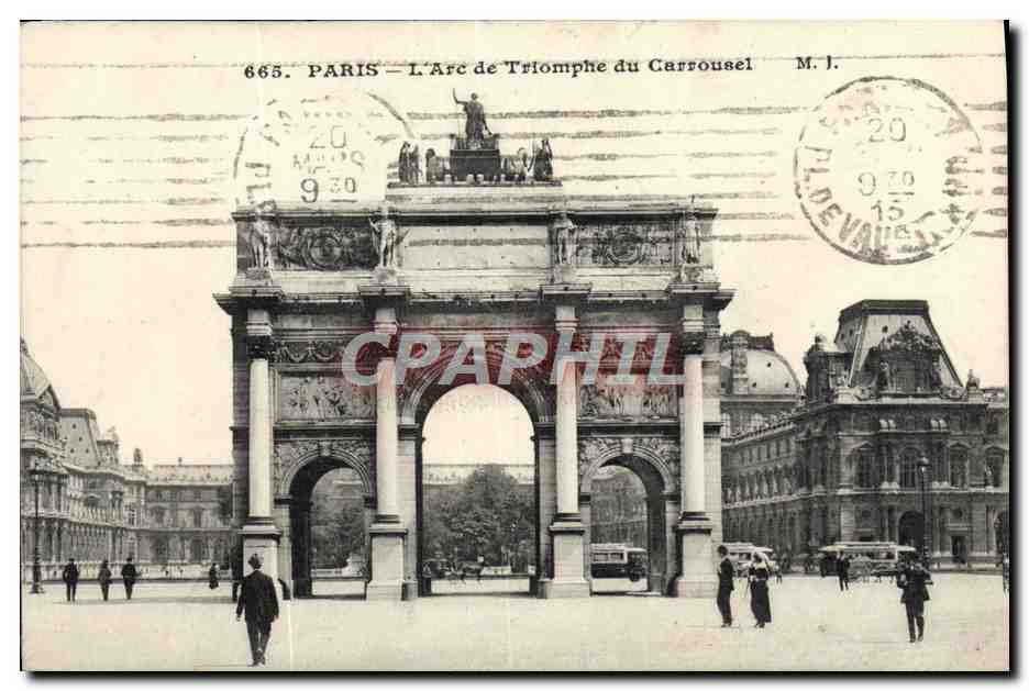 CPA Paris L'Arc de Triomphe du Carrousel