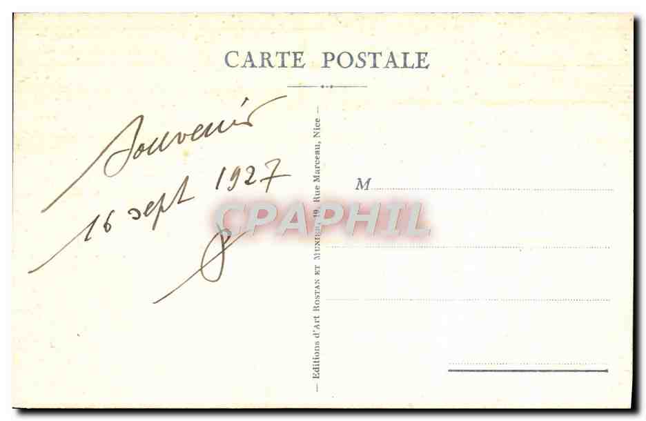 CPA Cannes Vue Generale Prise du Mont Chevalier — Rückseite