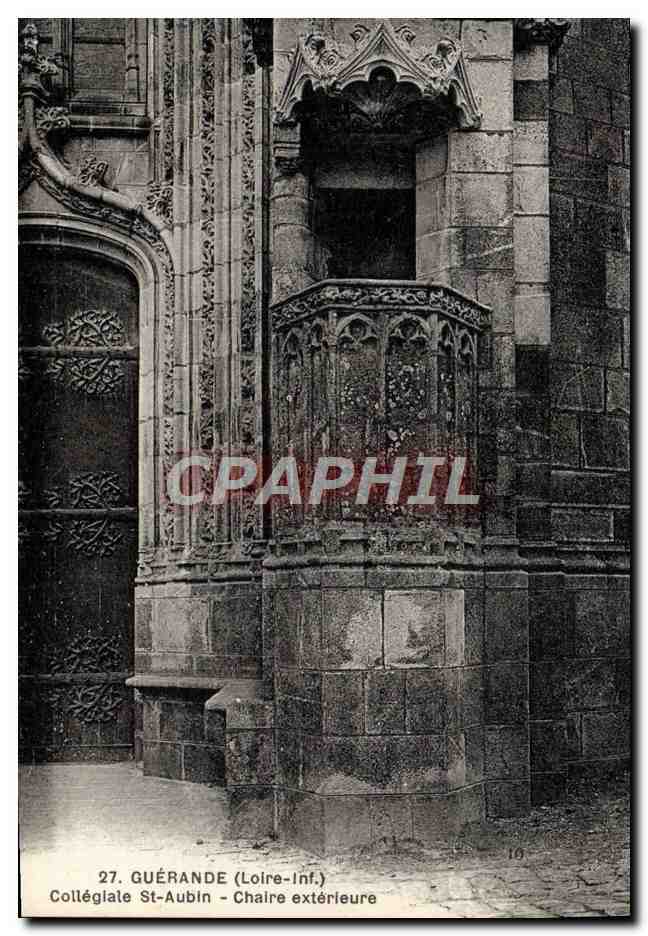 CPA Guerande Collegiale St Aubin Cahire exterieure