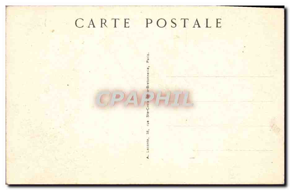 CPA Paris Le Sacre Coeur — Rückseite