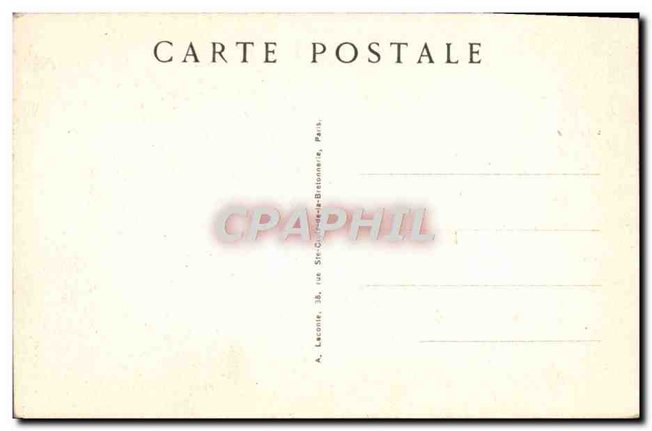 CPA Paris Avenue de L'Opera — Rückseite