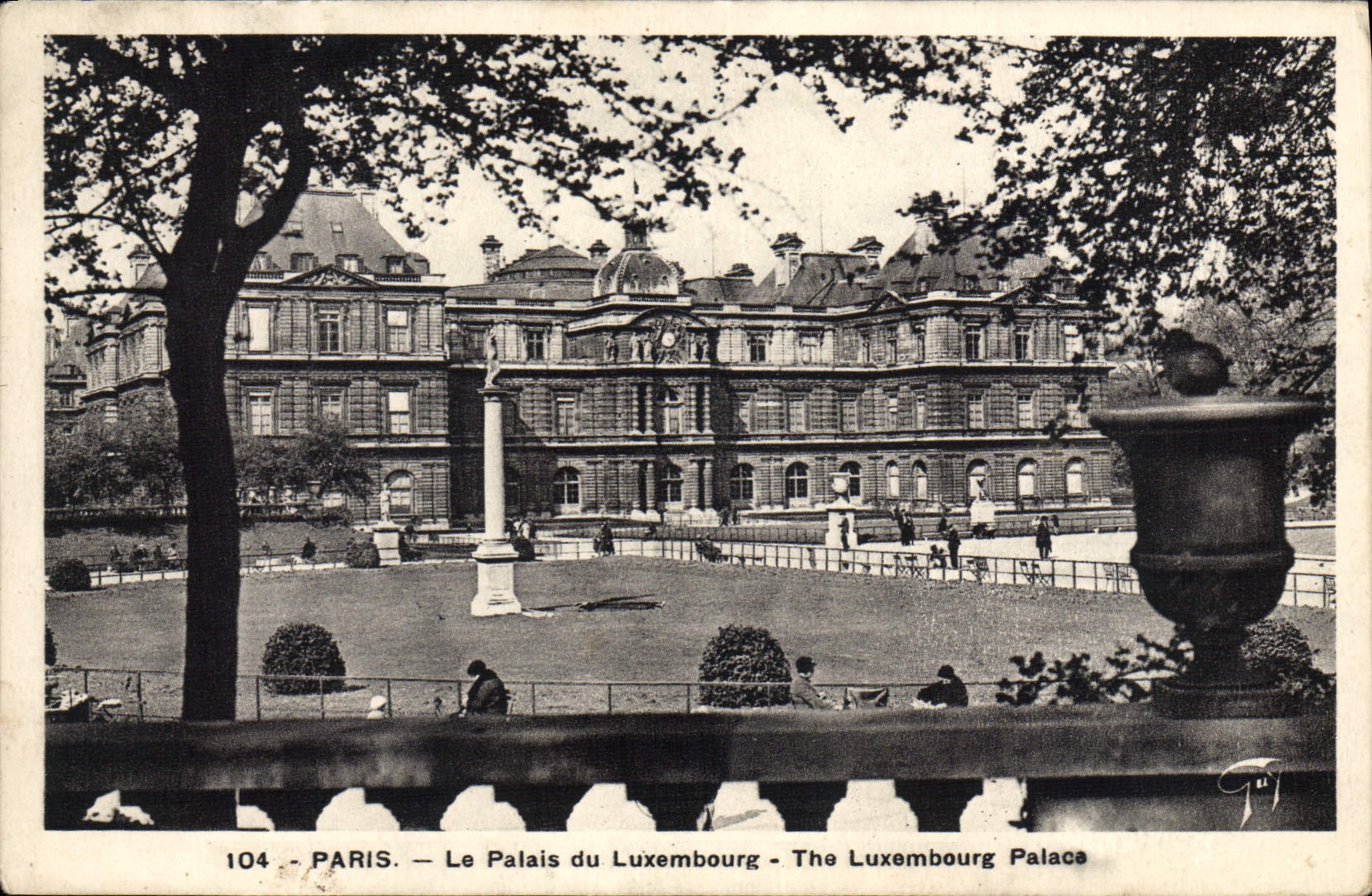 CPA Paris Le Palais du Luxembourg 