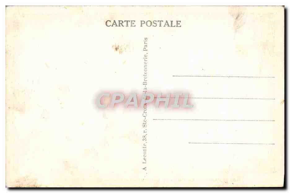 CPA Paris Le Palais du Luxembourg  — Verso