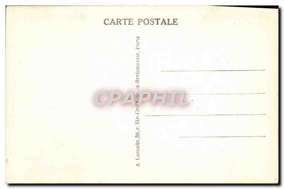 CPA Paris Sainte Chapelle et Palais de Justice — Rückseite
