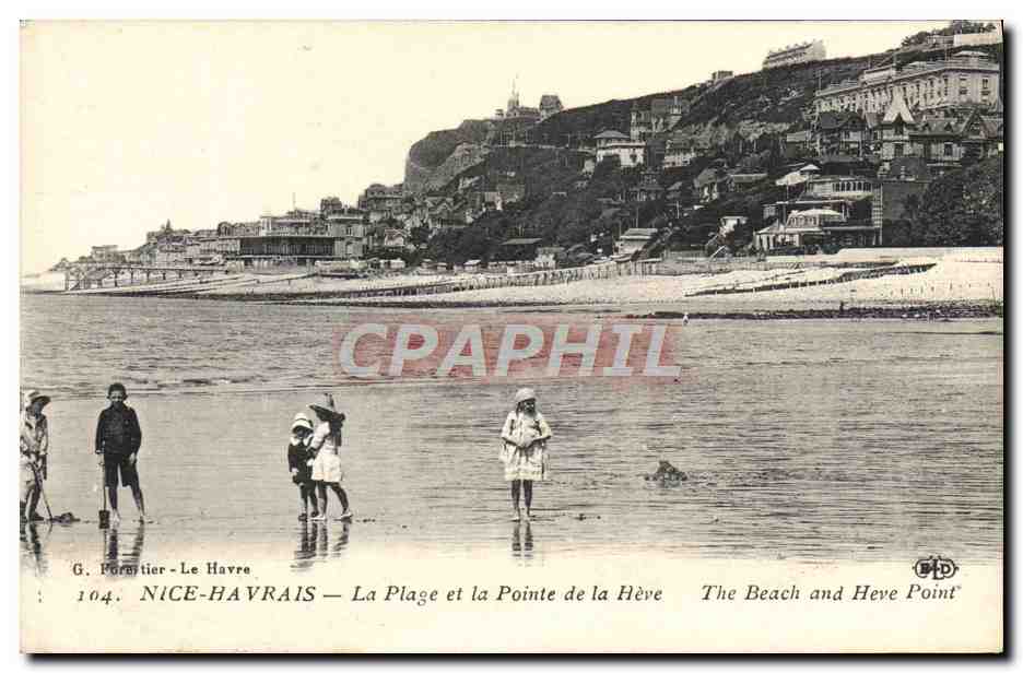 CPA Nice Havrais La Plage et la Pointe de la Heve