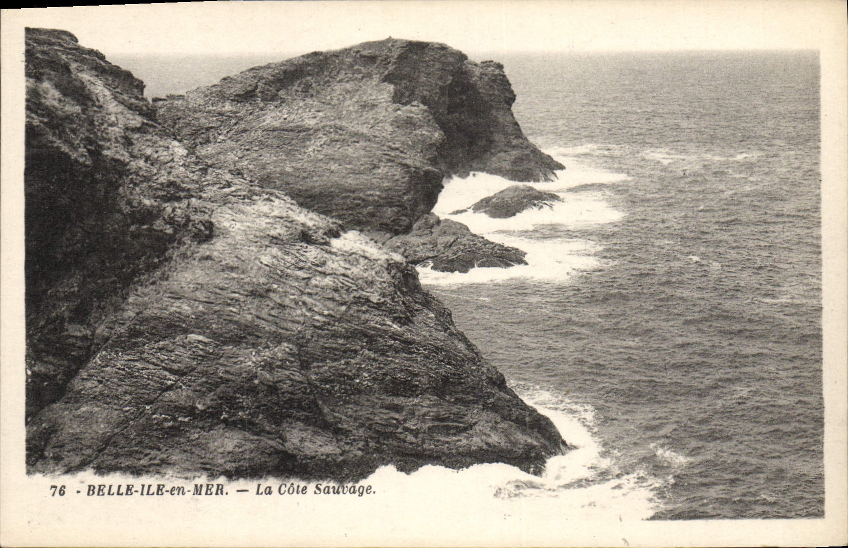 Belle-Île-en-Mer — La Côte Sauvage — G. Arraud, éditeur, Nantes