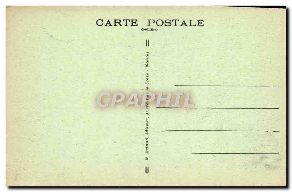 Belle-Île-en-Mer — La Côte Sauvage — G. Arraud, éditeur, Nantes — Rückseite