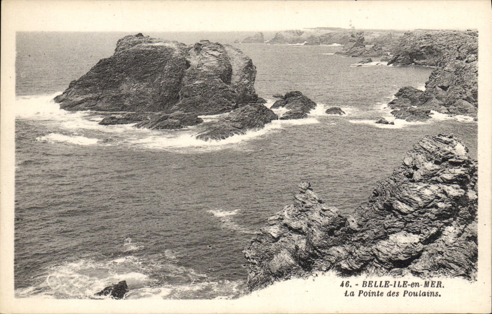 La Pointe des Poulains — Belle-Île-en-Mer — O. Artaud, éditeur, Nantes