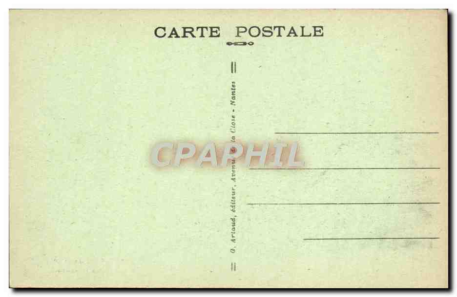 La Pointe des Poulains — Belle-Île-en-Mer — O. Artaud, éditeur, Nantes — Rückseite