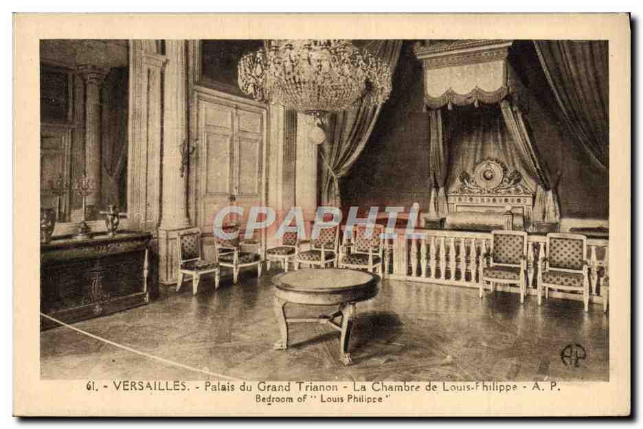 CPA Versailles Palais du Grand Trianon La chambre de Louis Philippe