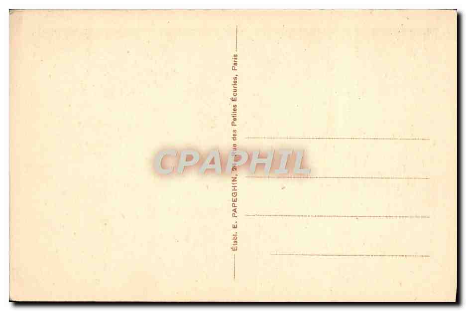 CPA Versailles Palais du Grand Trianon La chambre de Louis Philippe — Verso