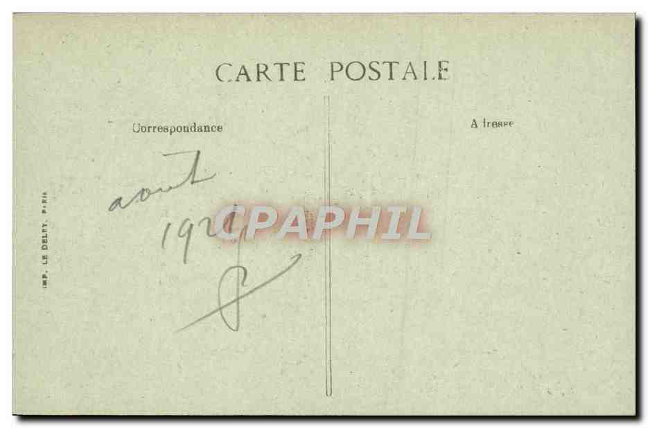 CPA Trouville Groupe de Villas — Verso