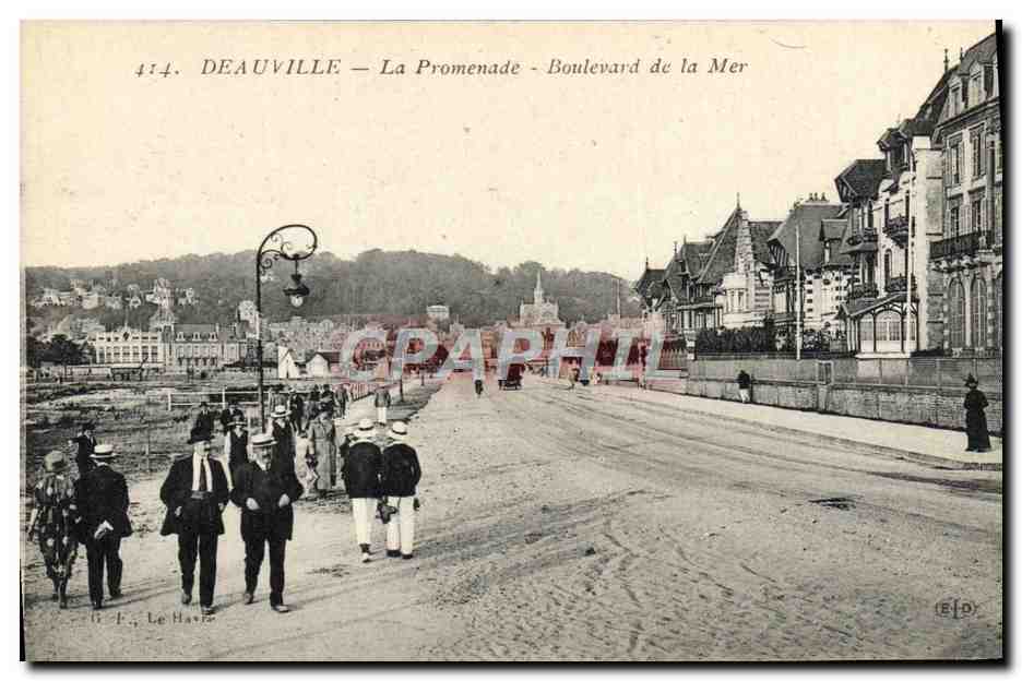 Deauville — La Promenade - Boulevard de la Mer — G. F. Le Havre