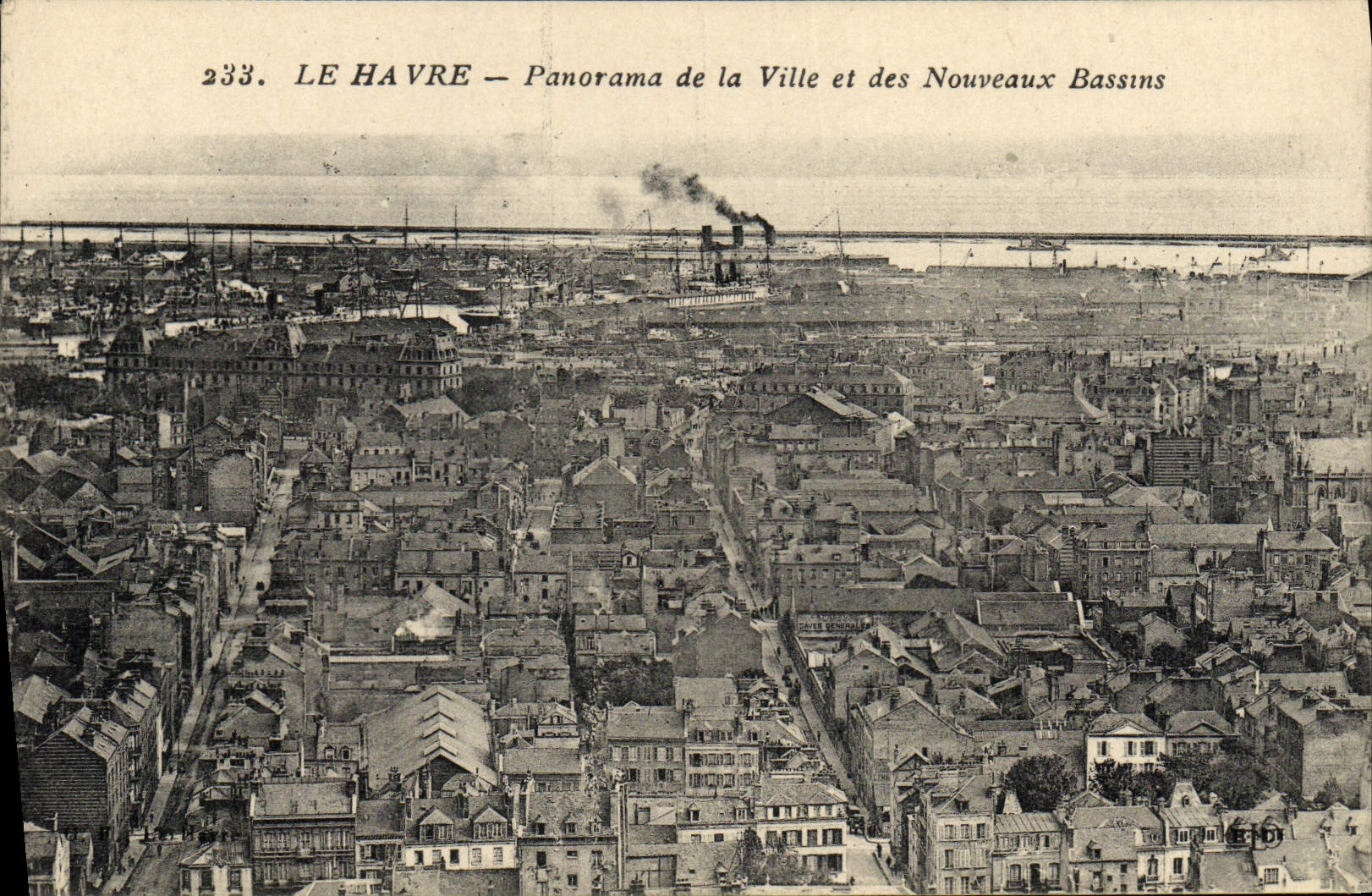 CPA Le Havre Panorama de la Ville et des Nouveaux Bassins