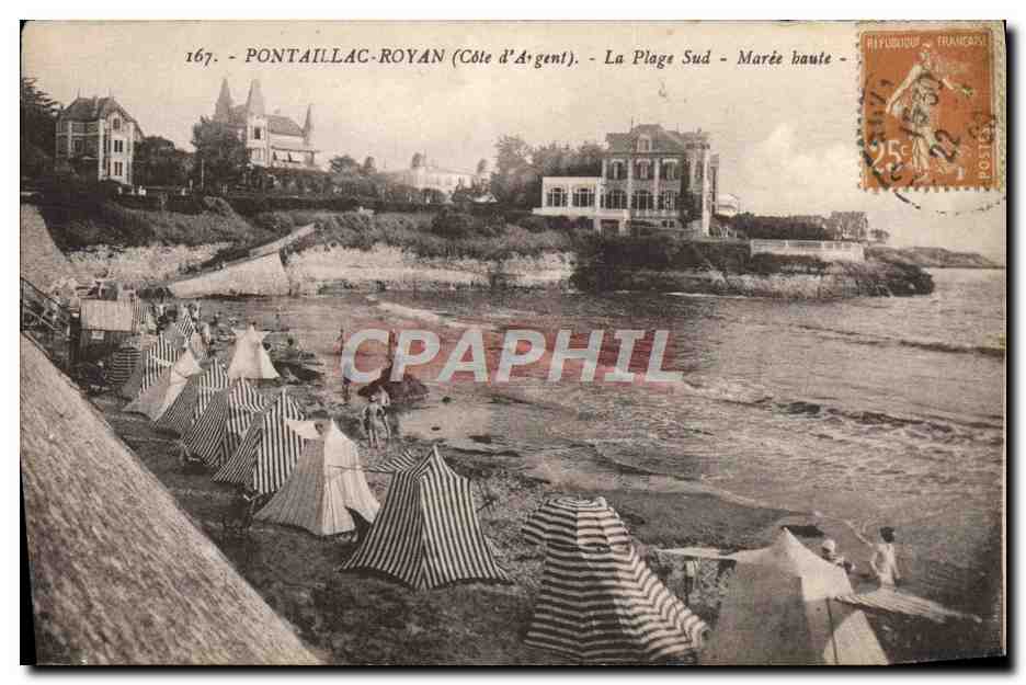 CPA Pontaillac Royan La Plage Sud Maree haute