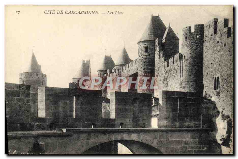 CPA Cite de Carcassonne Les Lices