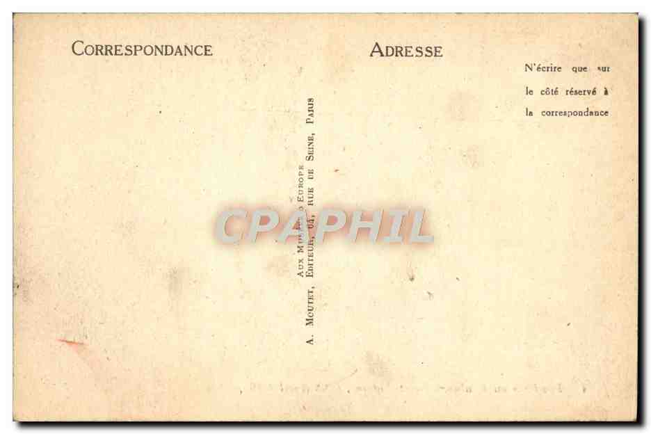 CPA Fusillade au Faubourg Saint Antoine 28 avril 1789 Paris  — Rückseite
