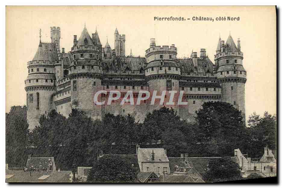 CPA Pierrefonds Chateau Cote Nord