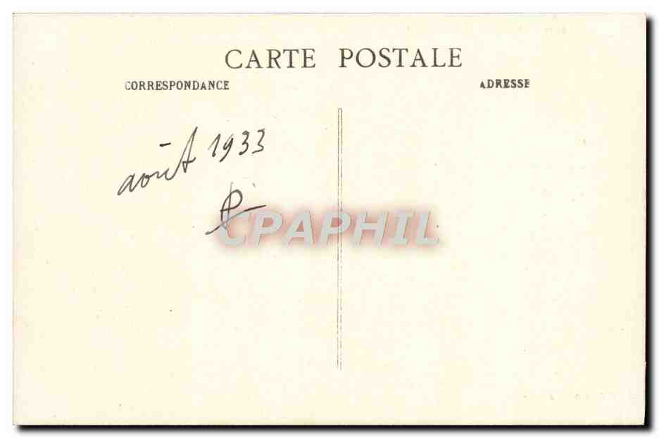 CPA Saint Fargeau et le Chateau — Back