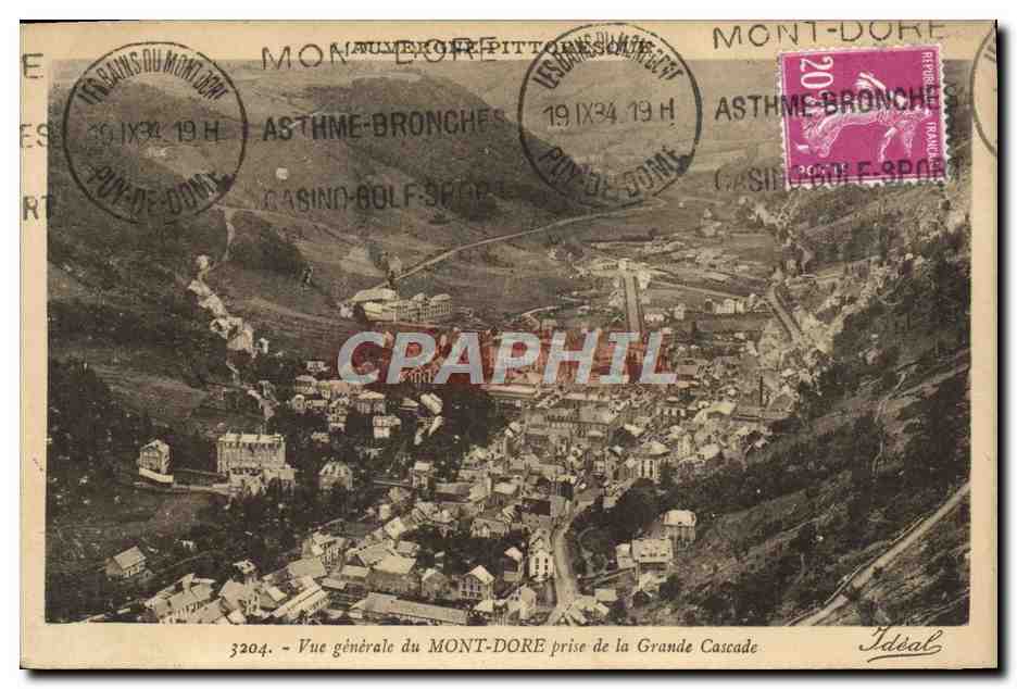 CPA Mont Dore Prise de la Grande Cascade