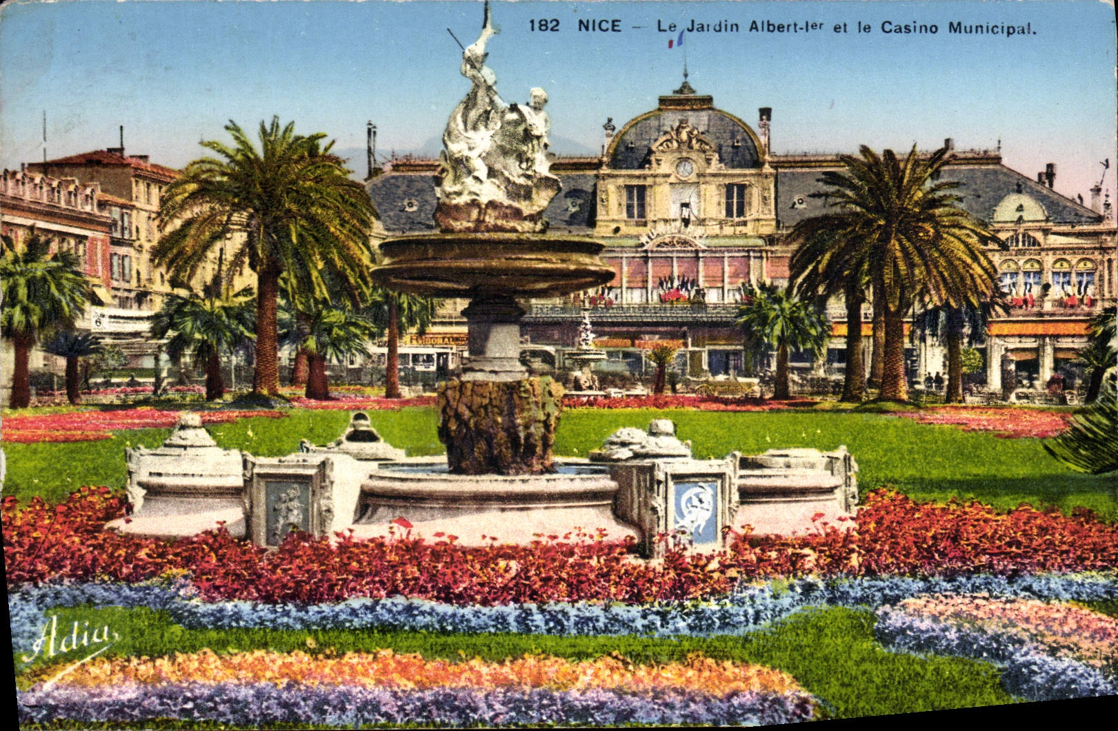 CPA Nice Le Jardin Albert 1er et le Casino Municipal