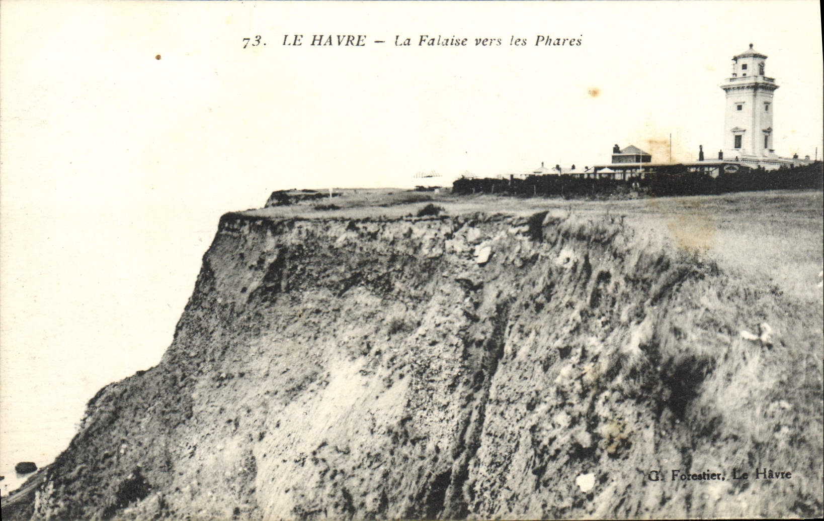 CPA Le Havre La Falaise Vers les Phares