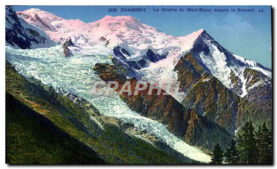 CPA Chamonix Mont Blanc La Chaine du Mont Blanc Depuis le Brevent