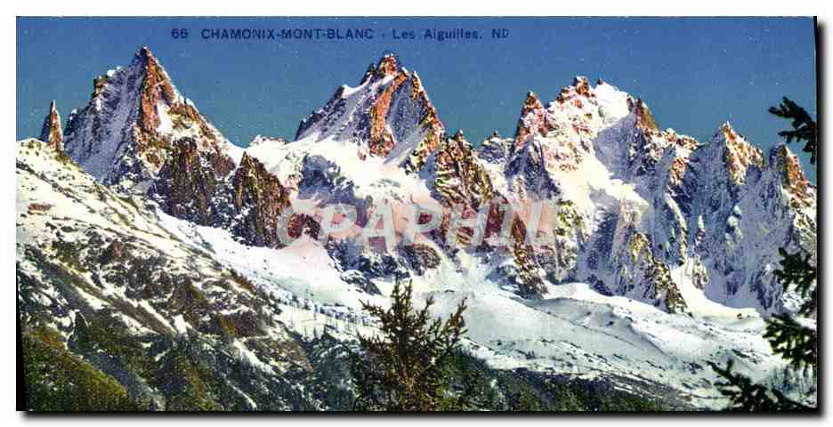 CPA Chamonix Mont Blanc Les Aiguilles