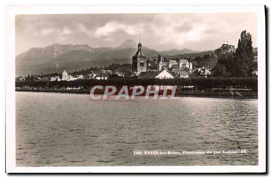 CPA Evian les Bains Panorama du Lac Leman