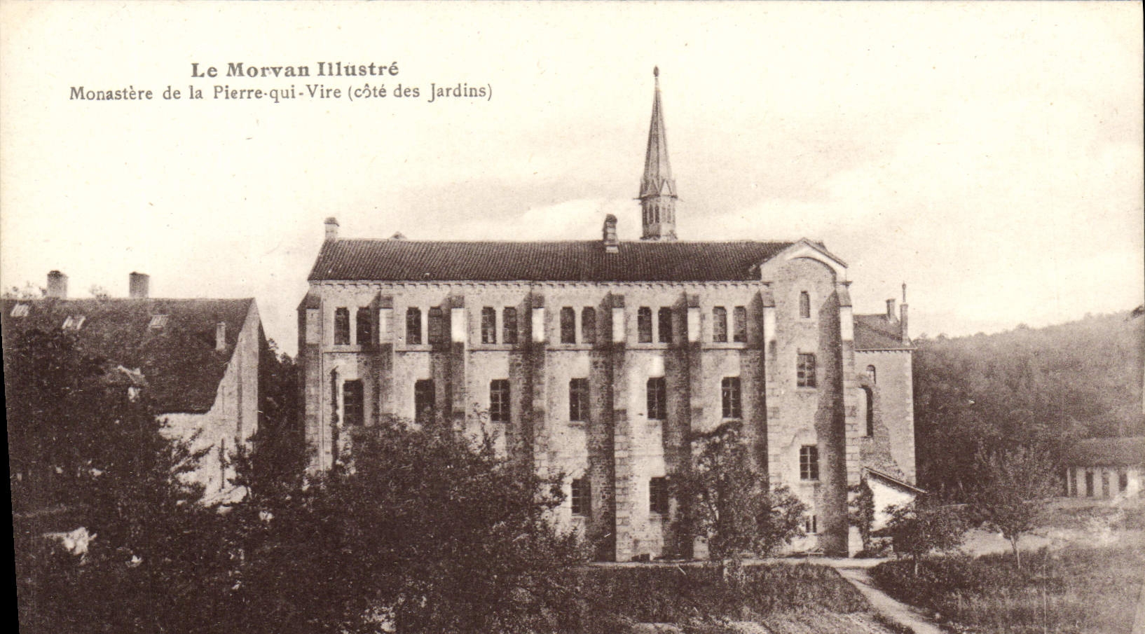 Monastère de la Pierre-qui-Vire (côté des Jardins) — Le Morvan Illustré