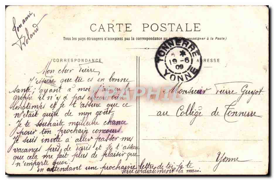CPA Corbeil Les Bords de la Seine — Rückseite