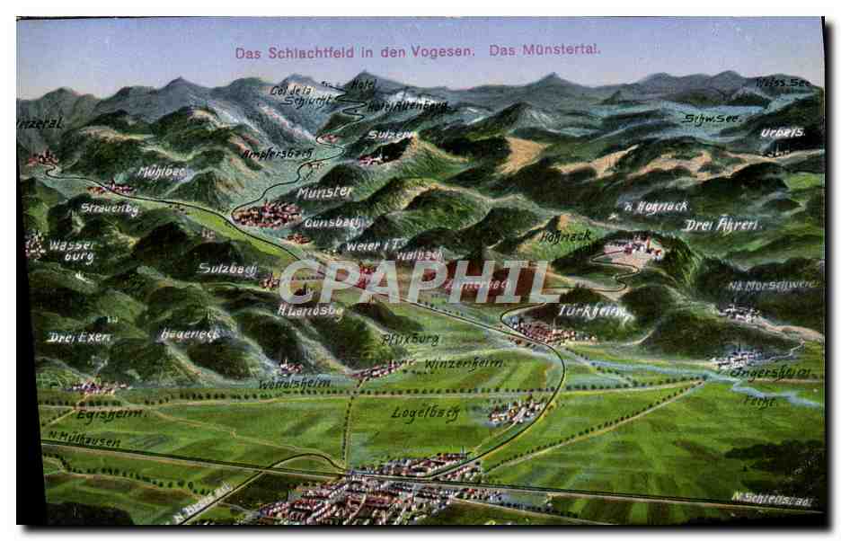 CPA Das Schlachtfeld in des Vogesen